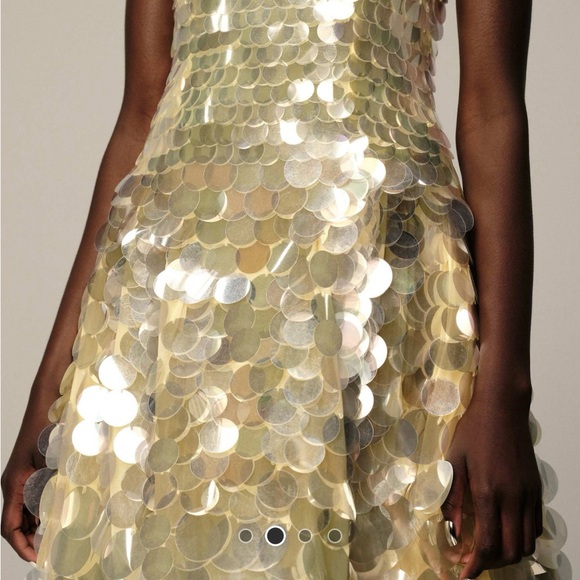 ASOS Gold Sequin Midi Dress - Picture 2 of 3